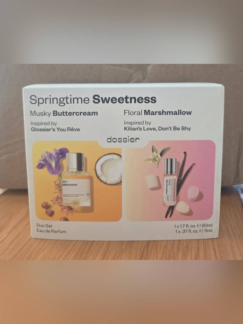 Dossier Springtime Sweetness Duo - Musky Buttercream & Floral Marshmallow